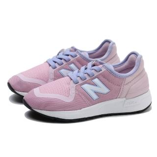 【NEW BALANCE】休閒鞋 247 粉紅 粉紫 草莓優格 鬆緊帶 慢跑鞋 運動 中童(YH247SJ3)