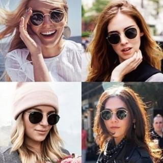 【RayBan 雷朋】復古圓框偏光太陽眼鏡(灰金#3447-9196/50)