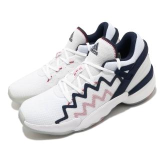 【adidas 愛迪達】籃球鞋 D.O.N. Issue 2-GCA 男鞋 愛迪達 運動 緩震 透氣 NBA球星 白 藍(FY0872)