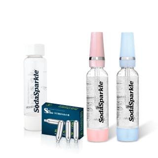 7896749 OL 【SodaSparkle】澳洲SodaSparkle隨行氣泡水機10入鋼瓶+氣泡瓶機(中秋烤肉露營、上班、健身、居家良品)