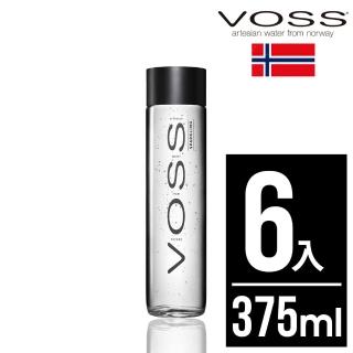 【VOSS 芙絲】挪威氣泡礦泉水(玻璃瓶裝375mlx6入)