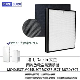 【PUREBURG】適用Daikin大金MC40USCT MC55USCT MCK55USCT MCK55USCT 　副廠濾網組