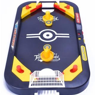 【GCT 玩具嚴選】2IN1冰球台桌遊(互動迷你桌上 曲棍球 足球)