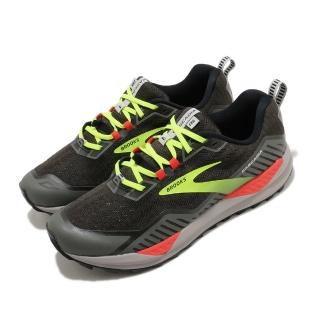 【BROOKS】慢跑鞋 Cascadia 15 2E 男鞋 路跑 緩震 DNA科技 透氣 健身 寬楦 黑 黃(1103402E076)