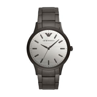 【EMPORIO ARMANI】前衛潮流黑鋼計時腕錶43mm(AR11259)