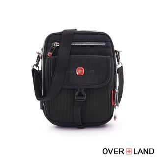 【OverLand】美式十字軍-輕量防潑水多層斜背腰包(5241)