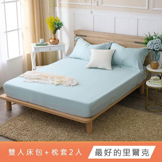 【HongYew 鴻宇】台灣製100%天絲 床包枕套組 雙人(多款 60支/300織)