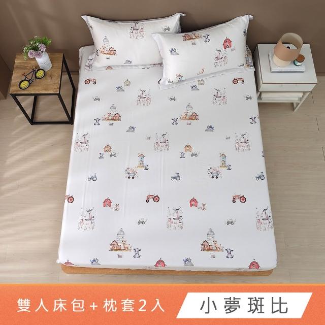 【HongYew 鴻宇】台灣製100%天絲 床包枕套組 雙人(多款 60支/300織)