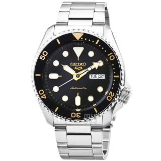 【SEIKO 精工】精工次世代5號機械鋼帶腕錶-黑水鬼(SRPD57K1)