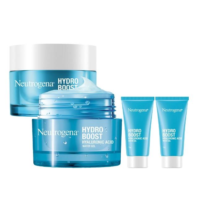 【Neutrogena 露得清】水活保濕凝露/凝霜/晚霜4入組+送凝露15gx4(柯佳嬿代言)
