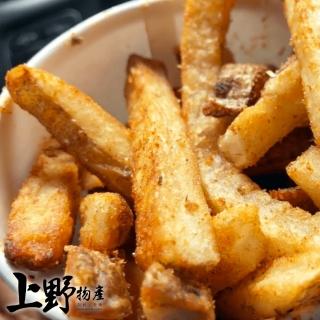 【上野物產】美國進口 新鮮馬鈴薯 現切帶皮薯條 辣味x2包(250g±10%/包 燒烤/火鍋)