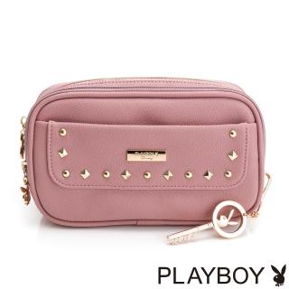 【PLAYBOY】腰包可單肩背 輕搖滾系列(粉色)