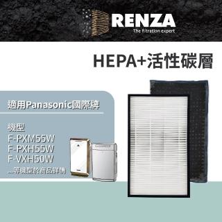 【RENZA】濾網 適用國際牌 Panasonic F-PXM55W F-PXH55W F-VXH50W(可替代F-ZXMP55W F-ZXHD55W)