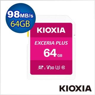 【KIOXIA】EXCERIA PLUS 64GB UHS-I V30 U3 SDXC 記憶卡