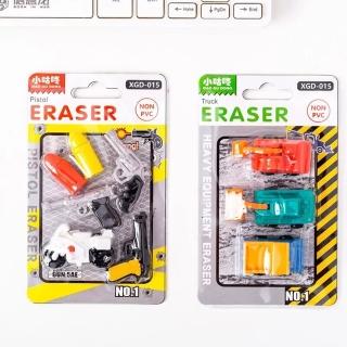 【Baby 童衣】任選 交通系列橡皮擦 造型擦布 工程卡車擦布 88496(隨機出貨)
