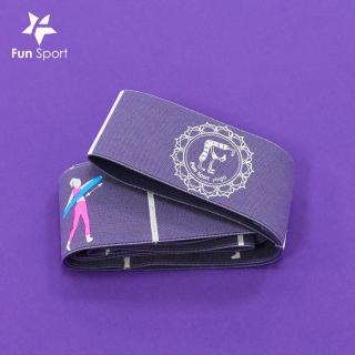 【Fun Sport】創意小抄伸展帶-2入-(靈活紫-樂體帶/樂體繩/彈力帶/環節拉力帶)