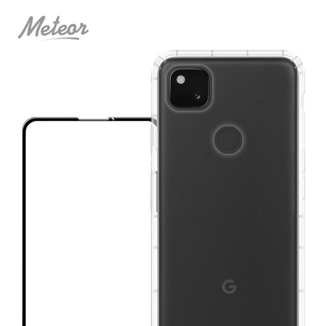 【Meteor】Google Pixel 4a 手機保護超值2件組(透明空壓殼+鋼化膜)