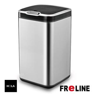 【HOLA】FReLINE不鏽鋼倒數關蓋感應垃圾桶銀色 FTC-201