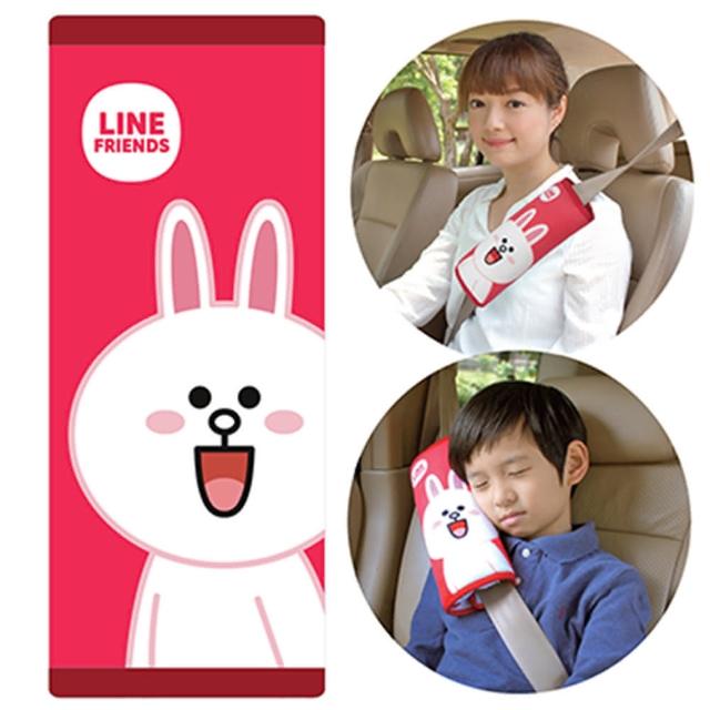 【LINE FRIENDS】大安全帶護套/靠枕(兔兔CONY)