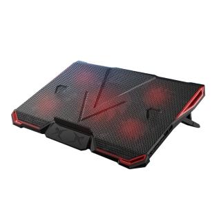 【e-Kit 逸奇】緋紅五風扇筆電散熱墊_支援17吋以下(CKT-Y4)