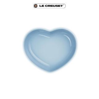 【Le Creuset】瓷器心型盤-中(海岸藍)