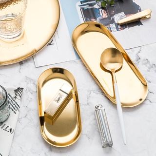 【Cap】質感北歐不鏽鋼首飾盤/托盤/收納盤(大號)