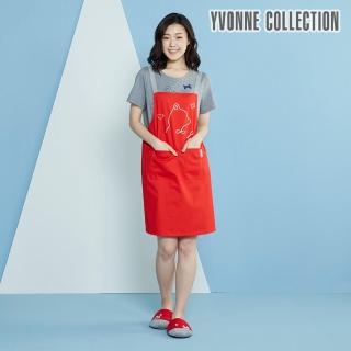 【Yvonne Collection】紳士剪影狗料理圍裙(紅)