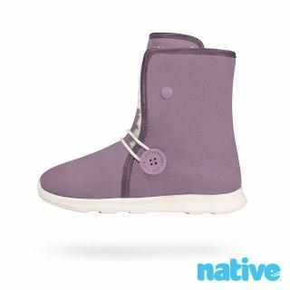 【Native Shoes】大童鞋 AP LUNA 小露娜暖靴(柔粉紫)