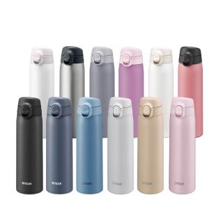 【TIGER虎牌】買1送1 彈蓋雙層不鏽鋼保溫瓶 500ml(MCT-T 真空保溫杯/保冰隨行杯)