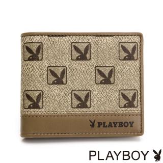 【PLAYBOY】基本短夾  復刻摩登Hotshot系列(咖啡色)