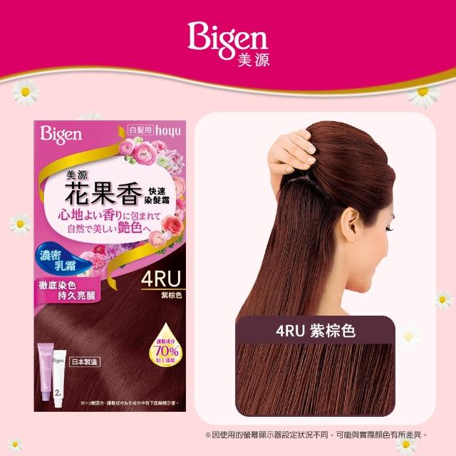 【Hoyu Bigen 美源】花果香快速染髮霜4件組