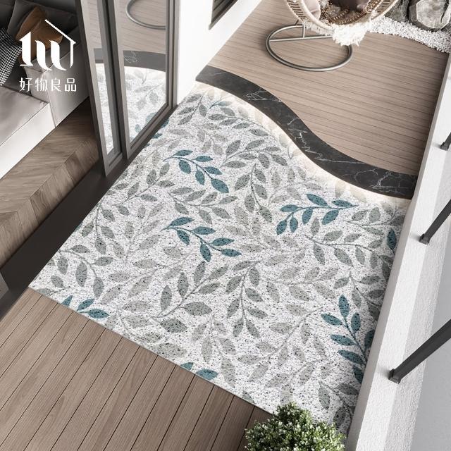 【好物良品】120x120cm_森林系可剪裁玄關絲圈刮泥地墊(防滑刮泥墊 腳踏墊 除塵墊 玄關地墊 絲圈地墊)