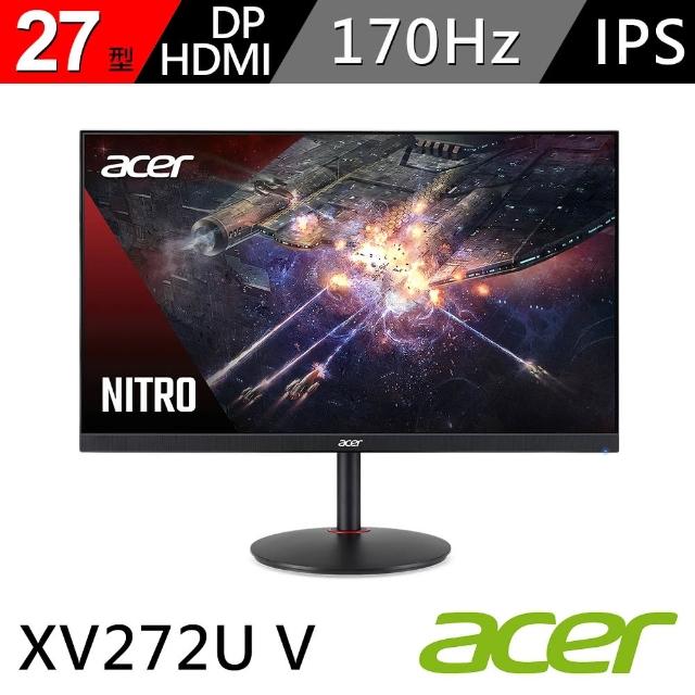 【Acer 宏碁】XV272U V 27型Nitro 2K HDR廣視角電競螢幕