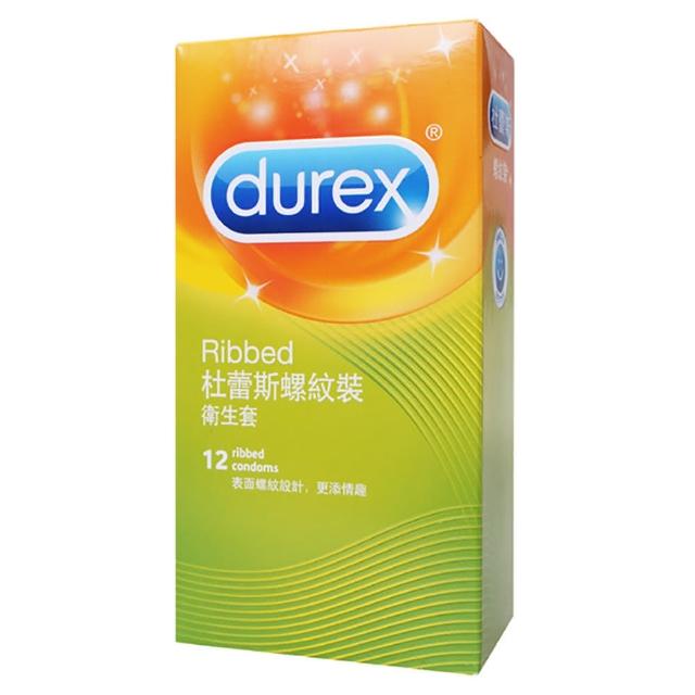 【Durex 杜蕾斯】杜蕾斯Durex-螺紋裝保險套安全套避孕套12入(情趣用品.保險套)