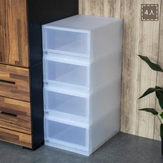 【KEYWAY】聯府抽屜整理箱21L-4入收納箱3401