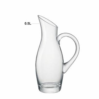 【Bormioli Rocco】InAlto 手工水晶附把水瓶610ml 1入 P65765(玻璃水瓶)