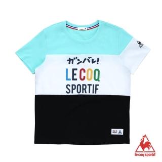 【LE COQ SPORTIF 公雞】短袖T恤 中性-黑-LHL2311199