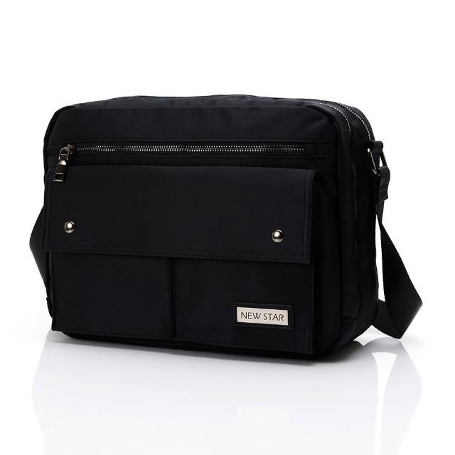 【NEW STAR】側背包 質感防水包 雙層A4大容量斜背包包 公事包 男 女 男包 現貨 BL168