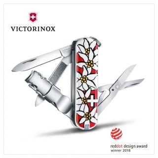 【VICTORINOX 瑞士維氏】Nail Clip 580 8用瑞士刀/瑞士國花(0.6463.840)