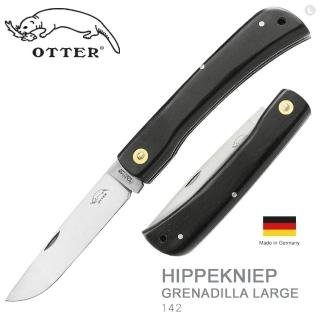 【OTTER】Hippekniep 非洲黑木握柄折刀-大(#142)