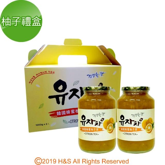 【韓廣】韓國蜂蜜生柚子茶禮盒（1kg/2入）