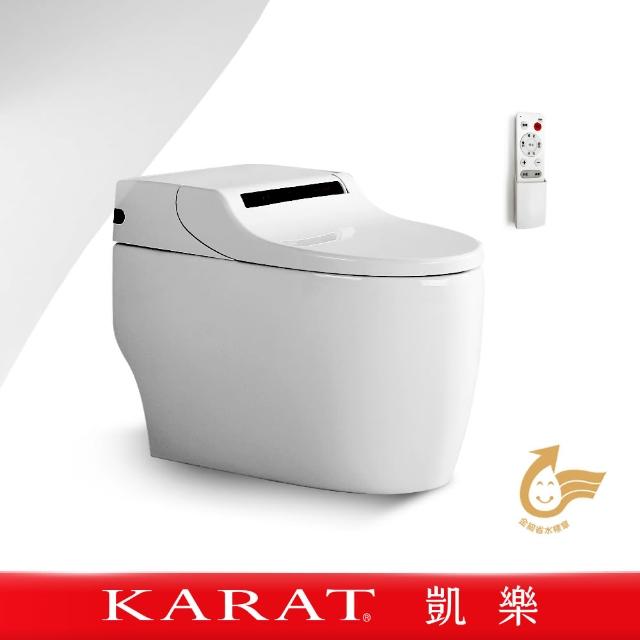 【KARAT 凱樂】懂你全智能靜音馬桶(自動感應掀蓋座/金級省水/奈潔釉技術/瞬熱式)