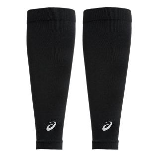 【asics 亞瑟士】Asics Calf Compression 小腿 護套 加壓 舒適 透氣 反光 黑 一雙入(3013A169-001)