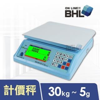 【BHL 秉衡量】防蟑防潑水大螢幕L型計價秤 SSP-30K〔30kgx10g〕(SSP-30K)