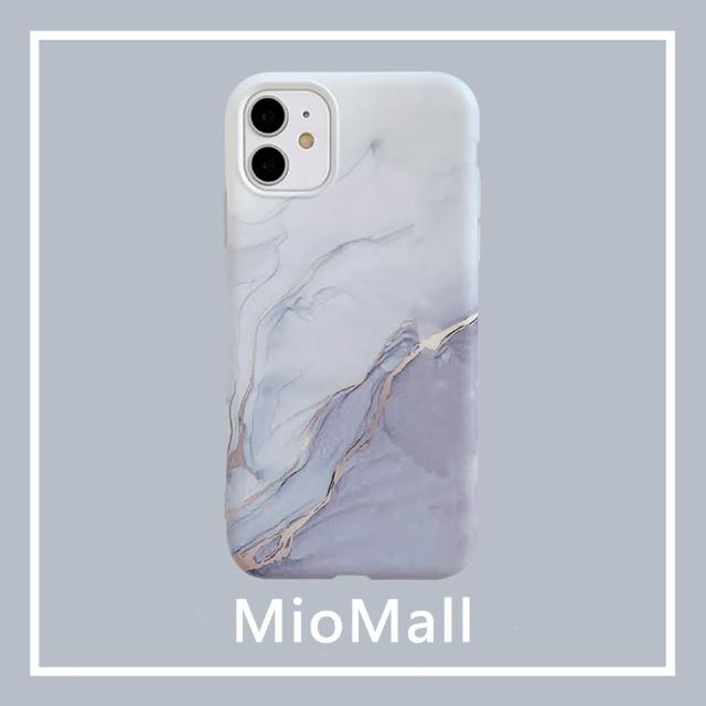 【MioMall 米歐廣場】歐風時尚大理石風格-布魯塞爾紫霧灰(★iPhone X/XS/11/11ProMax/11Pro手機殼★)