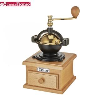 【Tiamo】1309 鑄鐵型手搖磨豆機鈦金款-原色(HG6146)