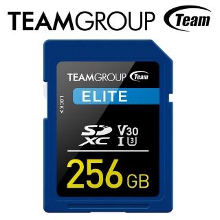【Team 十銓】256G Elite SDXC UHS-I U3 V30 4K專用記憶卡(公司貨)