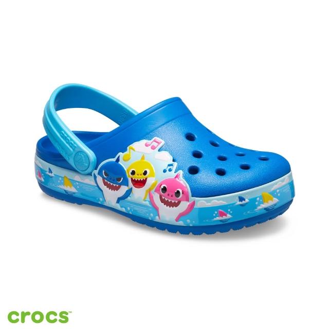 Crocs 童鞋 平板洞洞鞋小童克駱格(208479-100