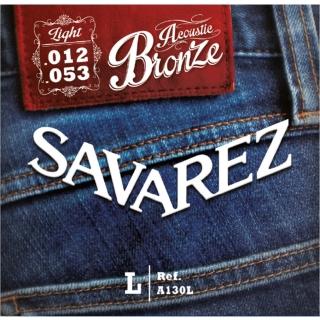 【Savarez】A130L 黃銅民謠木吉他弦 12-53(台灣公司貨 商品品質有保障)