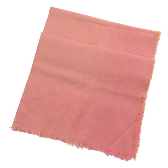 【COACH】經典C LOGO莫代爾棉質大方巾圍巾(粉橘)